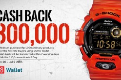 Cash Back 300 ribu!, tiap bayar jam tangan pake DOKU Wallet
