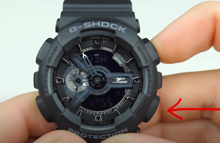cara setting g shock analog digital