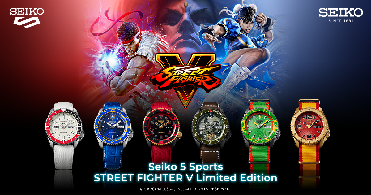 Masih Hangat! Ini 6 Seri Jam Tangan Game Street Fighter Keluaran Seiko |  Blog Machtwatch