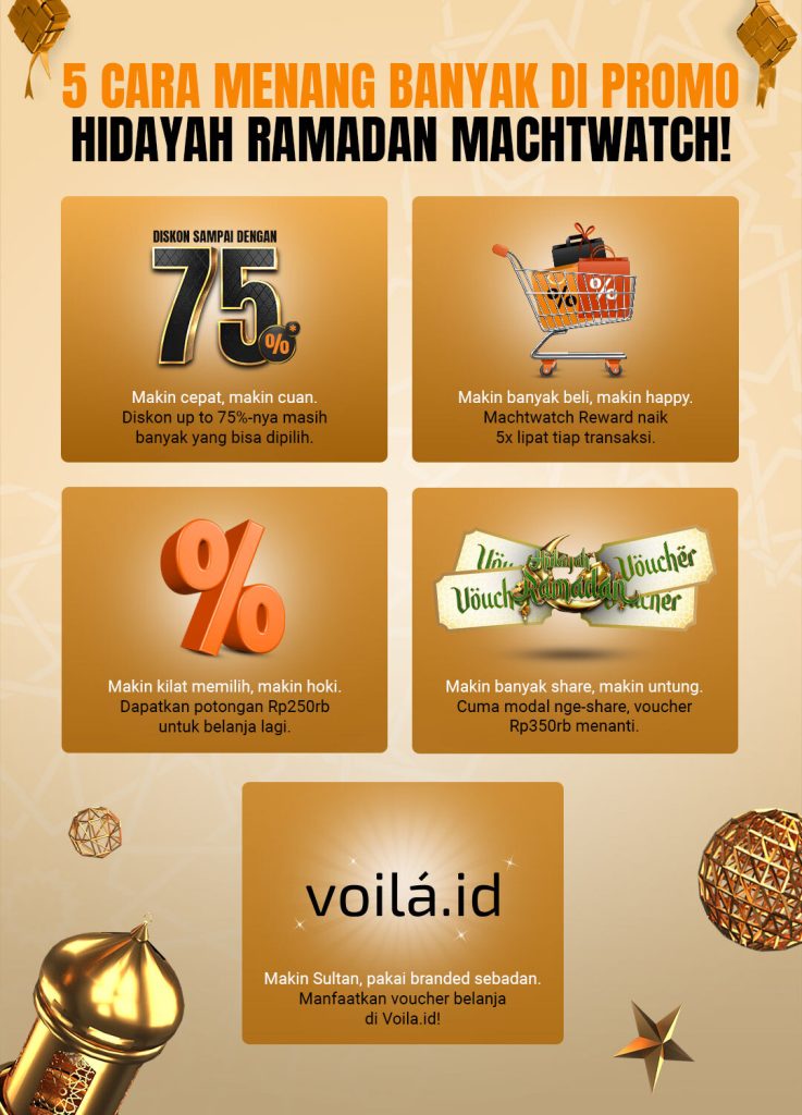 Promo jam tangan original murah Ramadan di Machtwatch 2021.