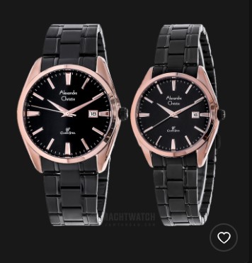 Rekomendasi jam tangan couple anti air original murah Alexandre Christie