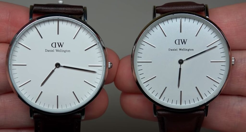 Cara membedakan jam DW asli dan palsu dari detail case dan dial jam tangan. 