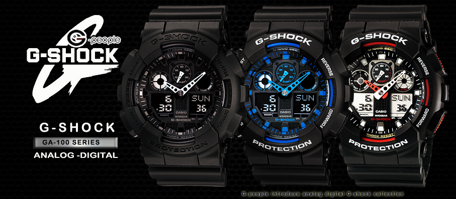 Cara setting jam G-Shock GA-100 series tutorial mudah blog Machtwatch - Jamtangan.com