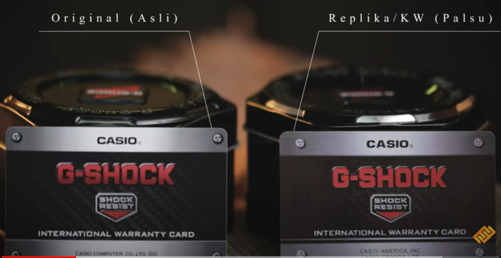 Cara membedakan Casio asli dan palsu G-Shock CasiOak GA-2100
