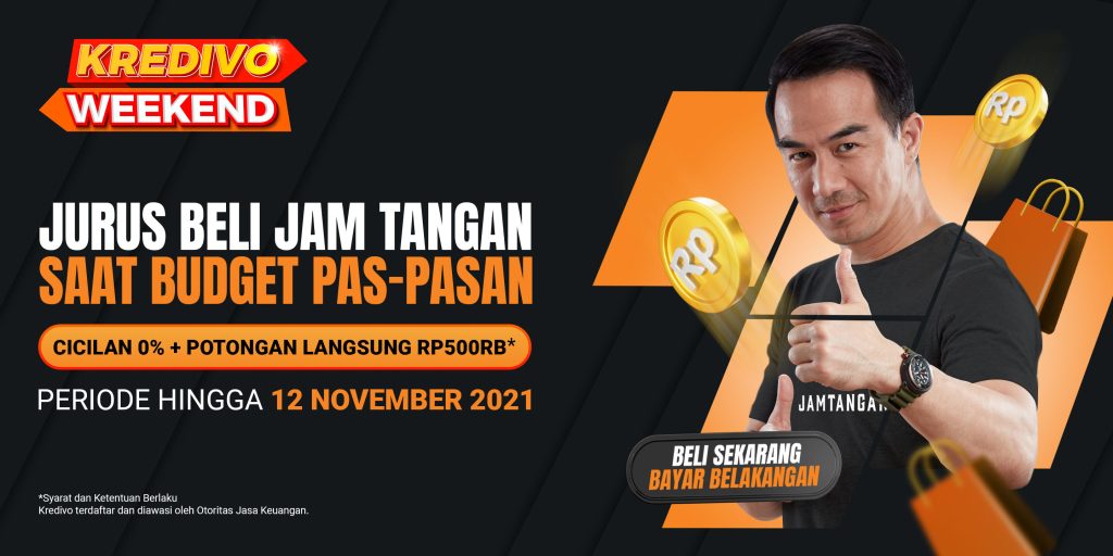 Banner Promo Kredivo Cicilan 0% & Diskon Rp500 ribu di Jamtangan.com