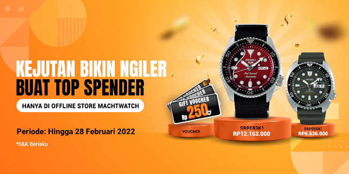 Banner promo top spender di offline store Machtwatch