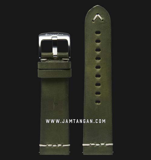 Strap Spinnaker Marino SP-STRAP24-L01 Italian Made 24mm Green Olive Leather