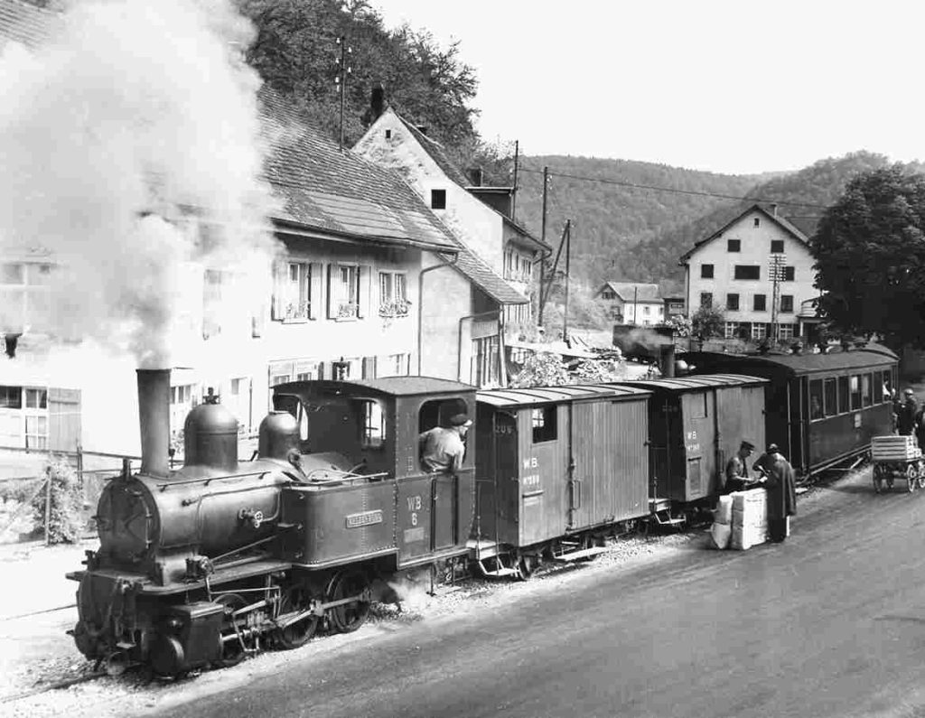 Jalur kereta api pada masa lampau di Swiss