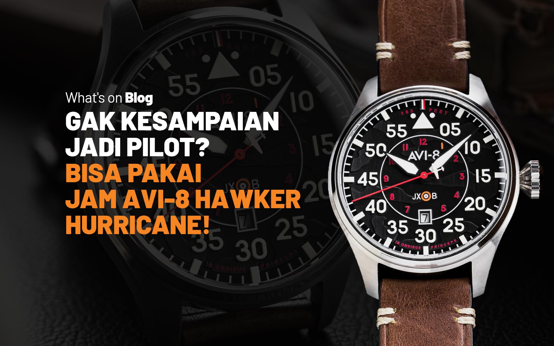 Review AVI 8 Hawker Hurricane Pilot Watch Paling Kontemporer