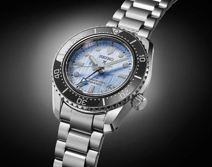 Seiko Prospex SPB385J1 Baby Marinemaster GMT Save the Ocean Stainless Steel Strap Limited Edition