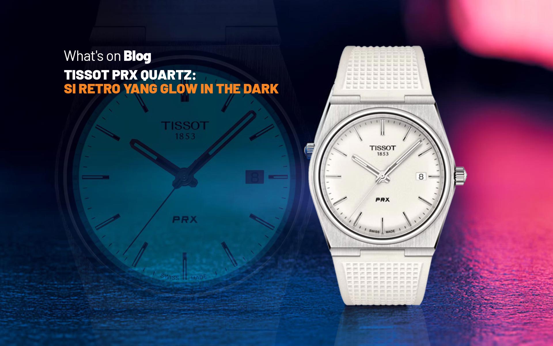 Tissot PRX Quartz Terbaru Glow In The Dark Dial Berkat Full