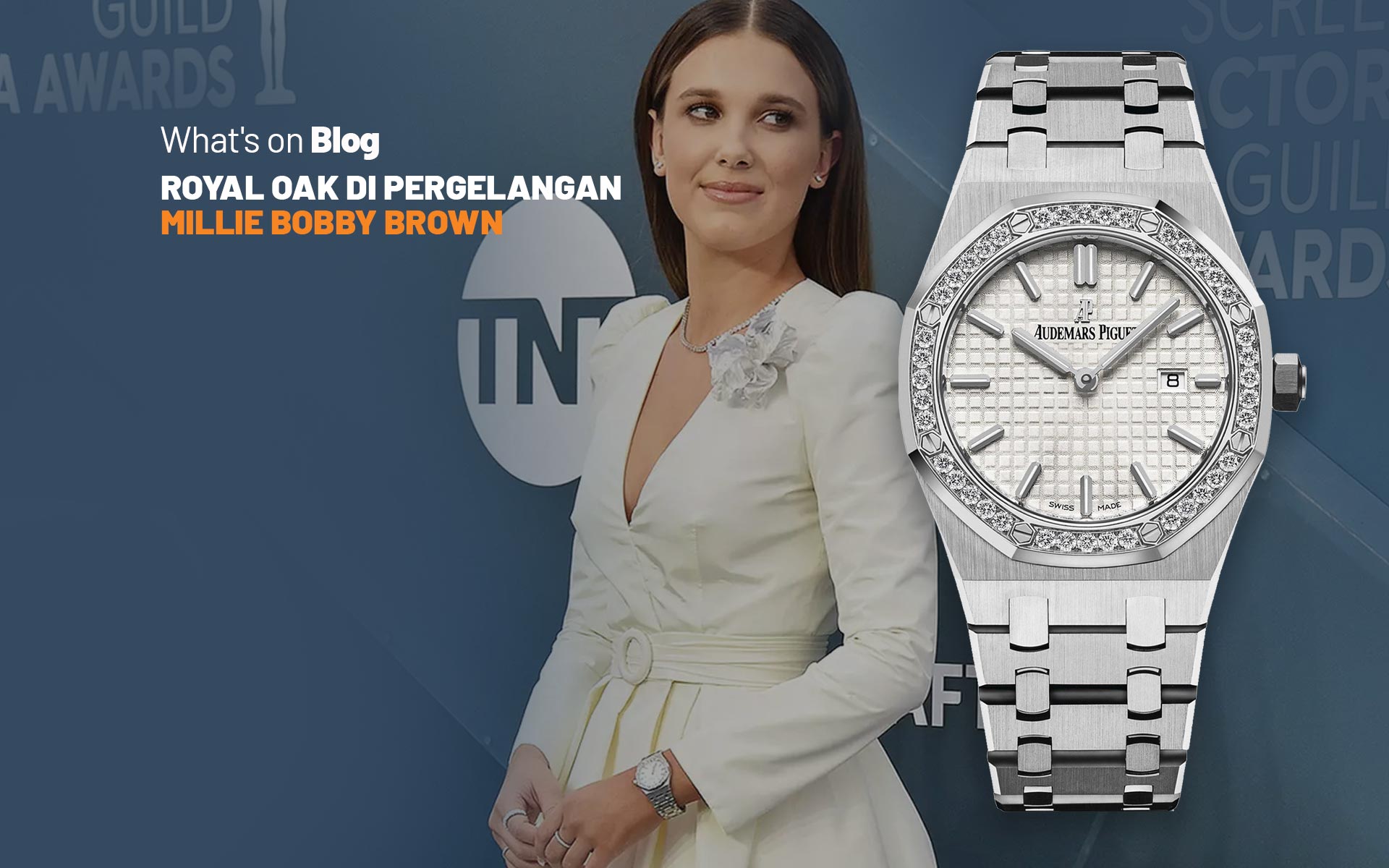 Audemars Piguet Royal Oak Dipakai Millie Bobby Brown Pemain