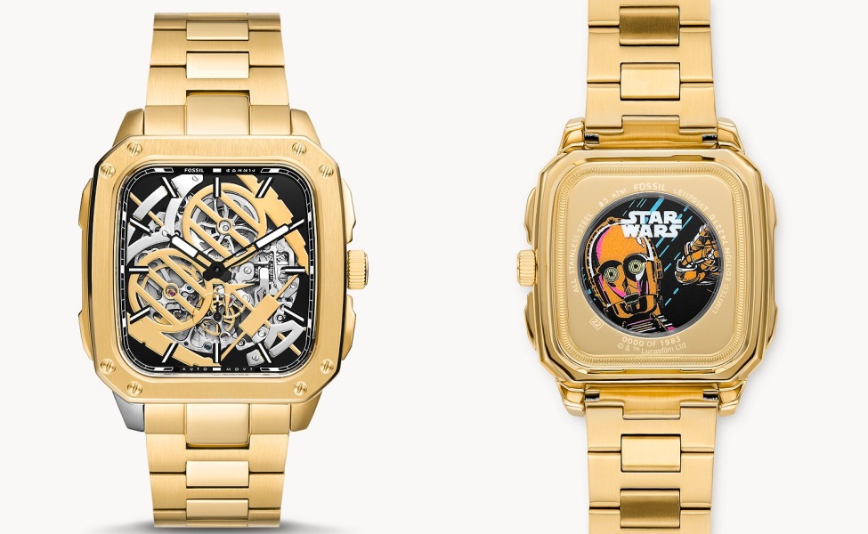 Fossil x Star Wars Limited Edition C-3PO Automatic Stainless Steel Watch
