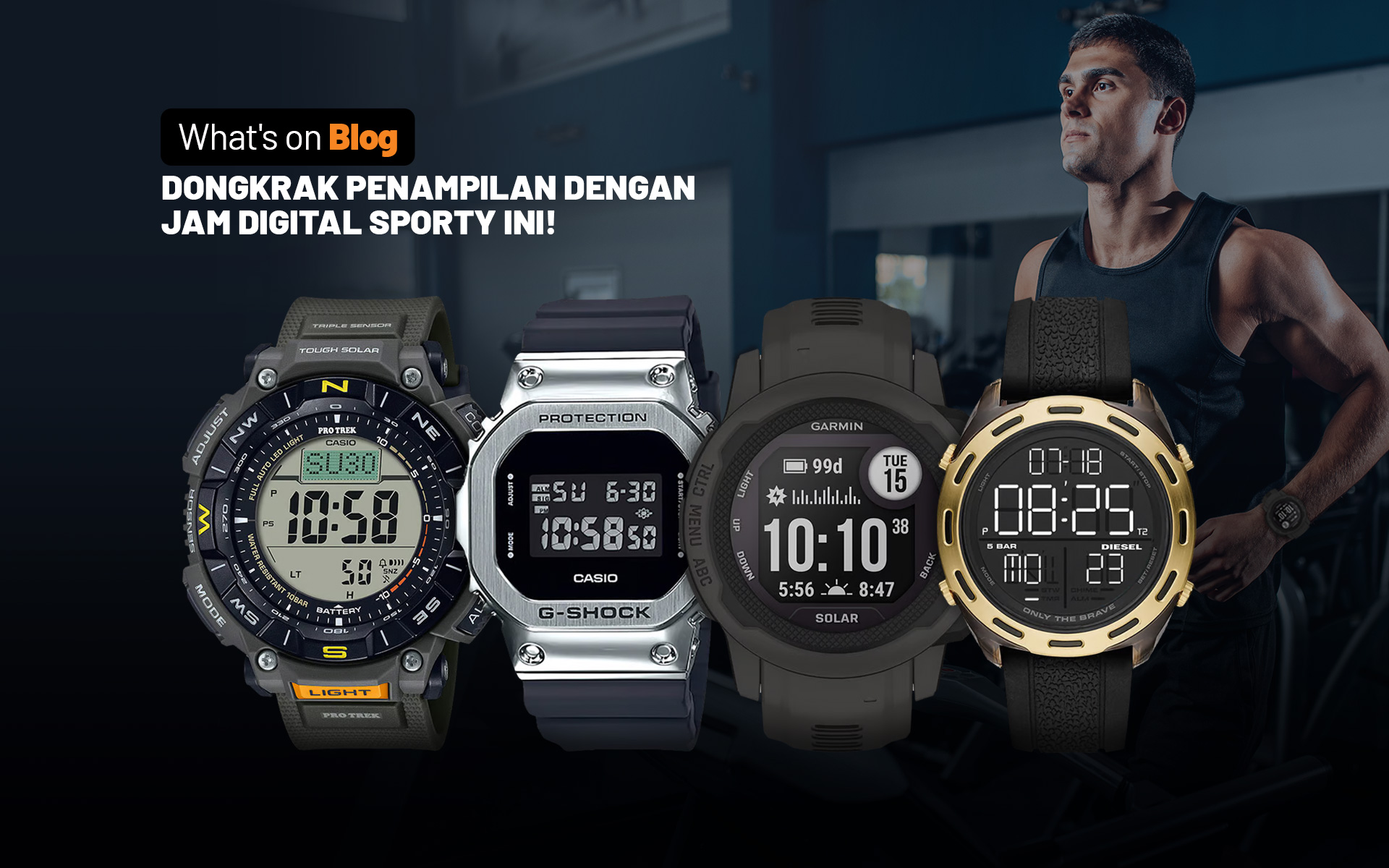 6 Rekomendasi Jam Tangan Sport Pria Berkualitas dengan Harga Terjangkau