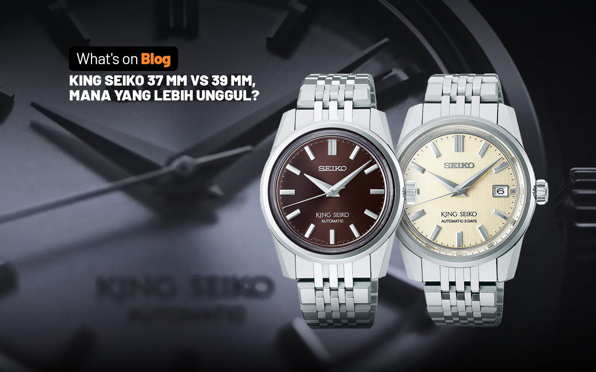 F】 Comparing The 37mm and 39mm King Seiko Models