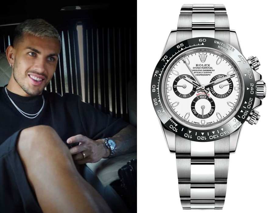 Leandro Paredes menggunakan Rolex Daytona White Dial 116500WSO