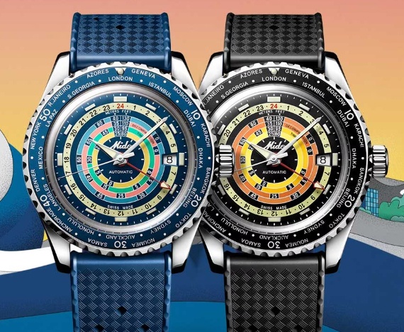 Dua model jam tangan Ocean Star Decompression Worldtimer