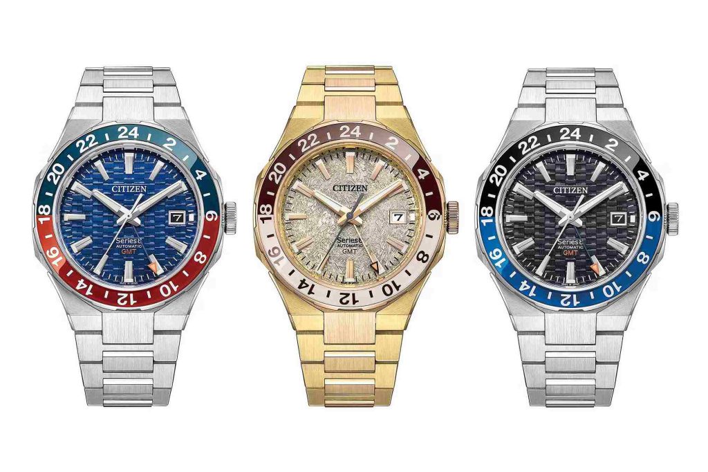 Tiga model jam tangan Citizen Series 8 880 Mechanical GMT