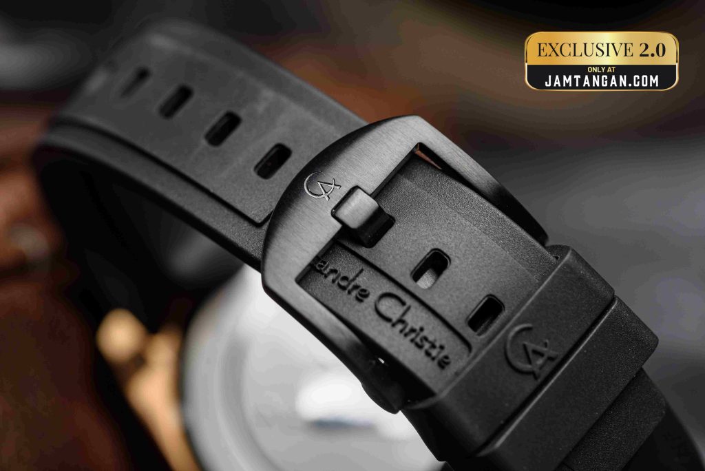 Alexandre Christie AC 6612 Exclusive 2.0 memakai FKM rubber strap yang tahan kondisi ekstrim