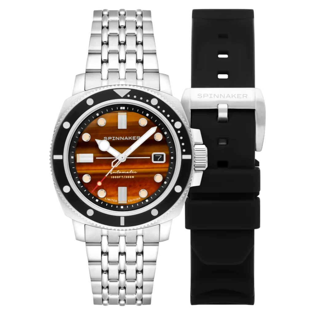 Spinnaker Hull Commander Automatic Lapidary Limited Edition “Tiger Eye” SP-5114-33