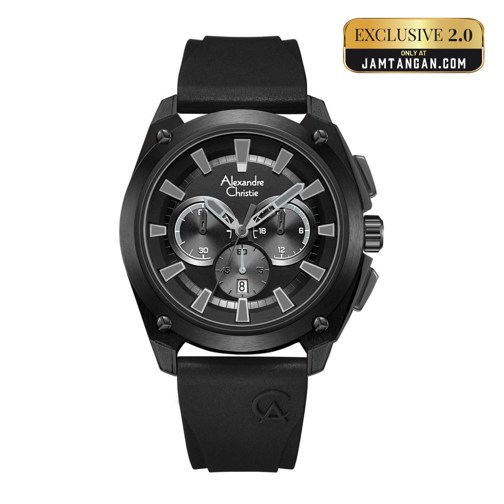 AC 6612 MC REPBAGR dengan case dan strap hitam atau all black