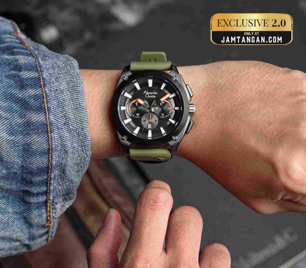 Alexandre Christie AC 6612 Exclusive 2.0 tampak maskulin saat dipakai di pergelangan tangan