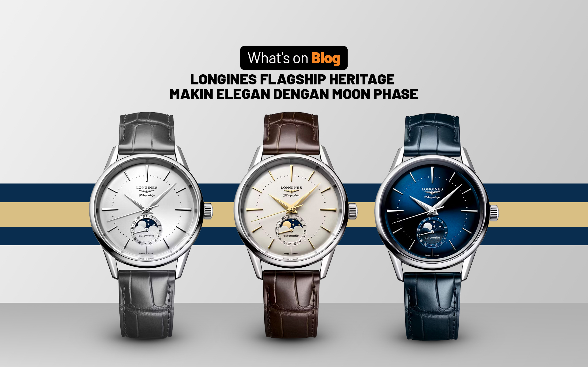 Longines Flagship Heritage Kini Hadir dengan Komplikasi Moon Phase