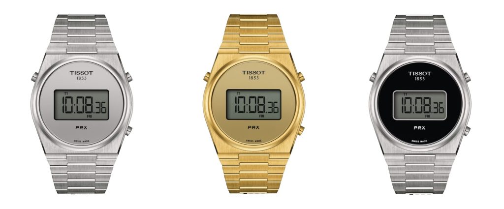 Tiga model jam tangan Tissot PRX Digital