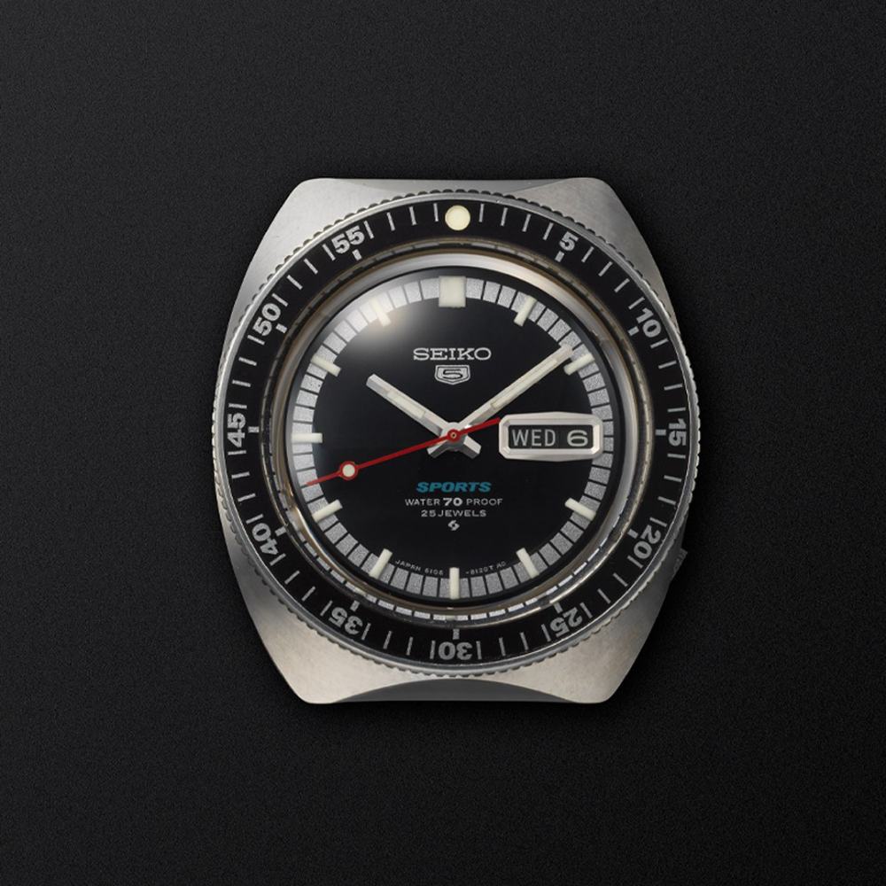 Seiko 5 Sport pertama yang dirilis pada 1968