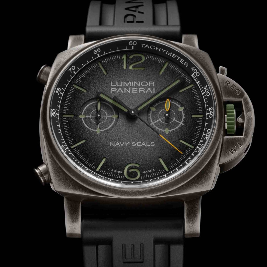 Panerai Luminor Chronograph Navy SEALs dengan Brunito Steel Case (PAM01409)