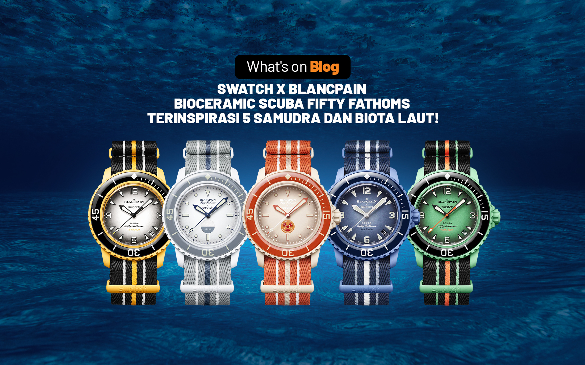 Swatch x Blancpain Bioceramic Scuba Fifty Fathoms Terinspirasi 5