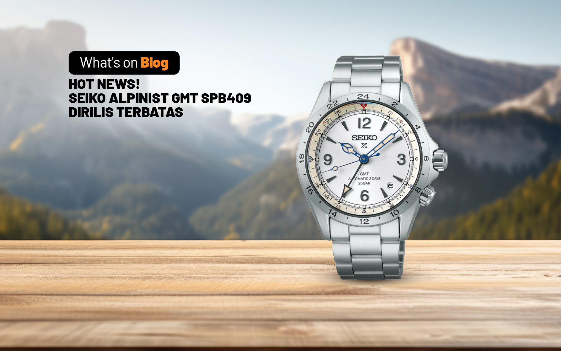 Seiko Alpinist GMT SPB409 Dirilis Terbatas Pencinta Seiko Siap