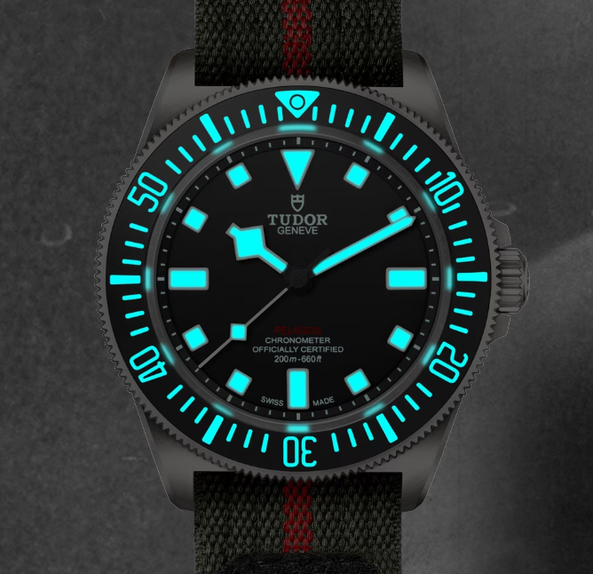 Dilengkapi dengan Super-Luminova Swiss grade X1