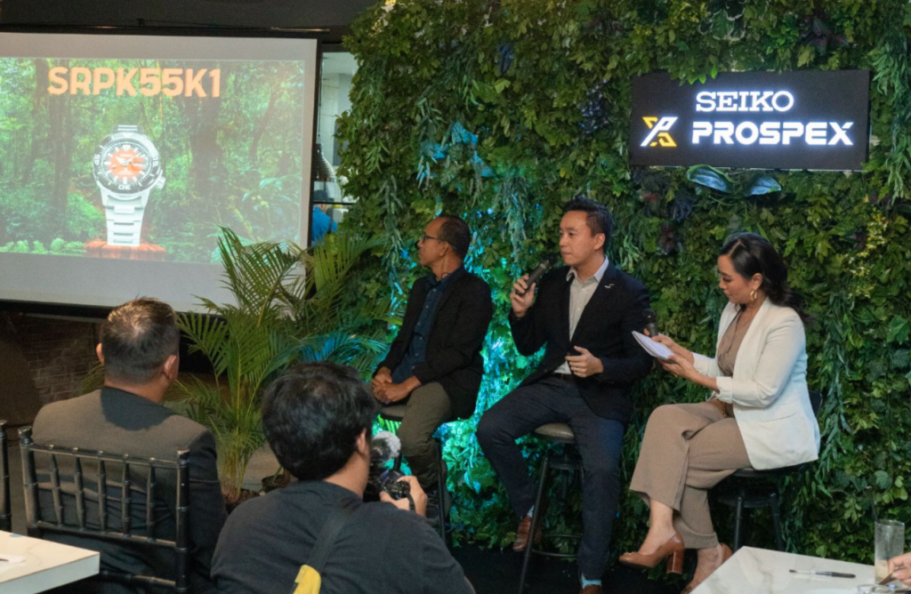 Kevin Lie dari PT Asia Jaya Indah selaku distributor resmi Seiko untuk Indonesia berbicara di depan awak media.