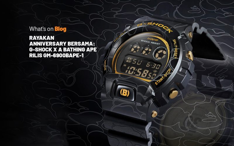 Rayakan Anniversary Bersama, G-Shock x A Bathing Ape Rilis G-Shock