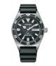 Citizen Promaster Diver NY0120-01E dengan dial hitam dan rubber strap warna hitam.