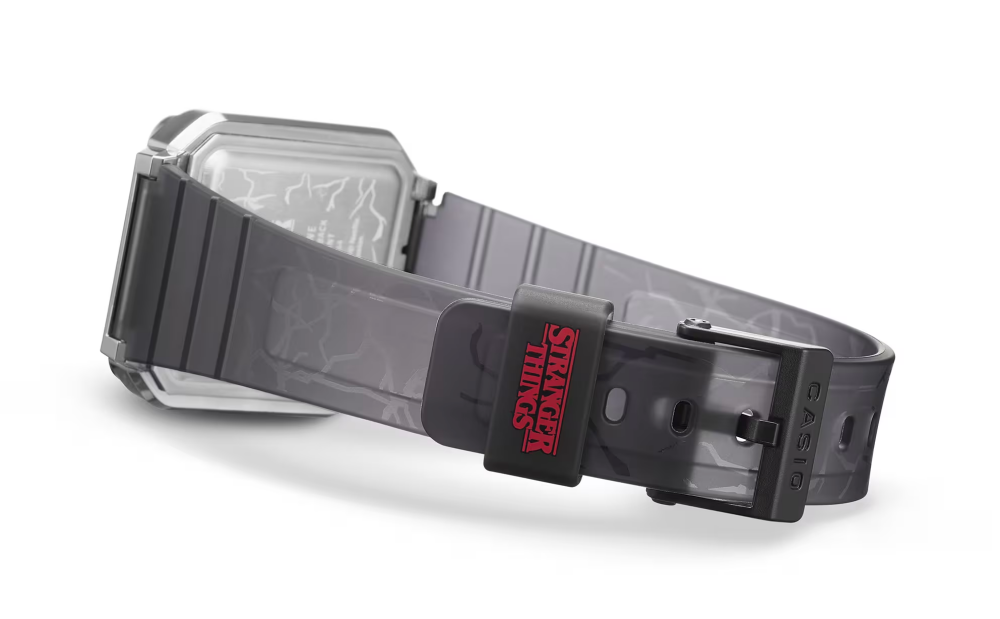 Detail strap Casio x Stranger Things A120WEST-1A