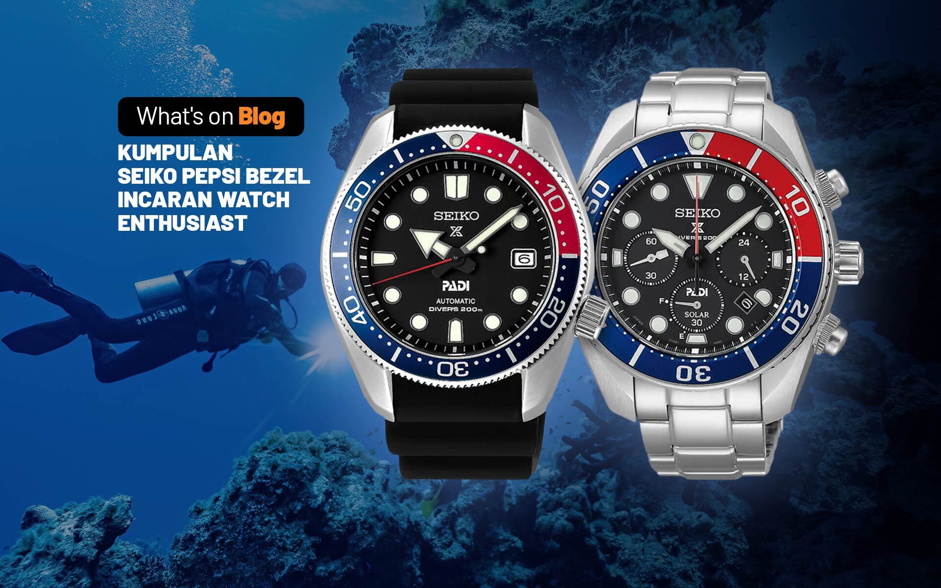 Pepsi Diver's Watch Seiko Seiko Prospex Diver Solar Pepsi