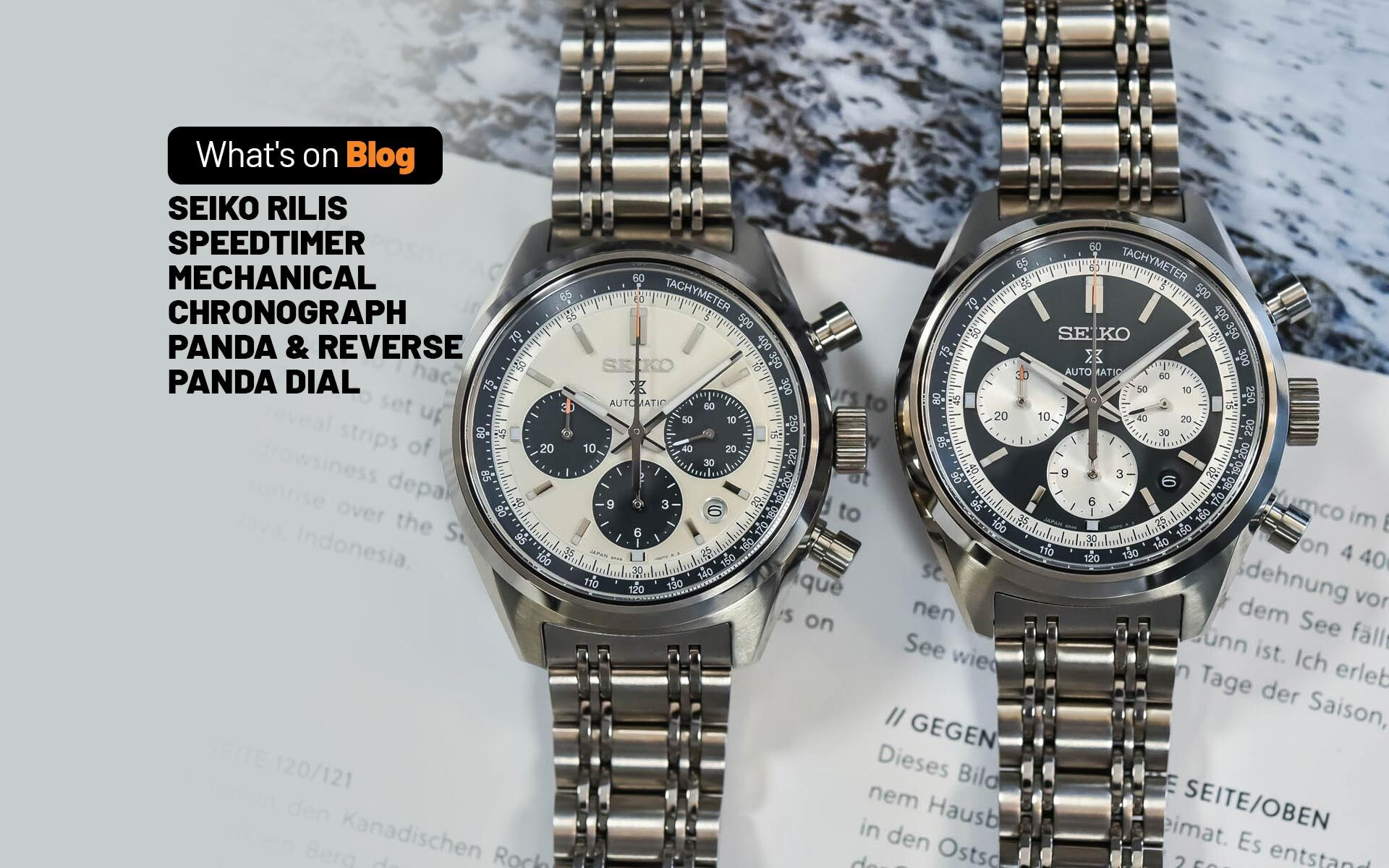 Seiko reverse panda chronograph new arrivals