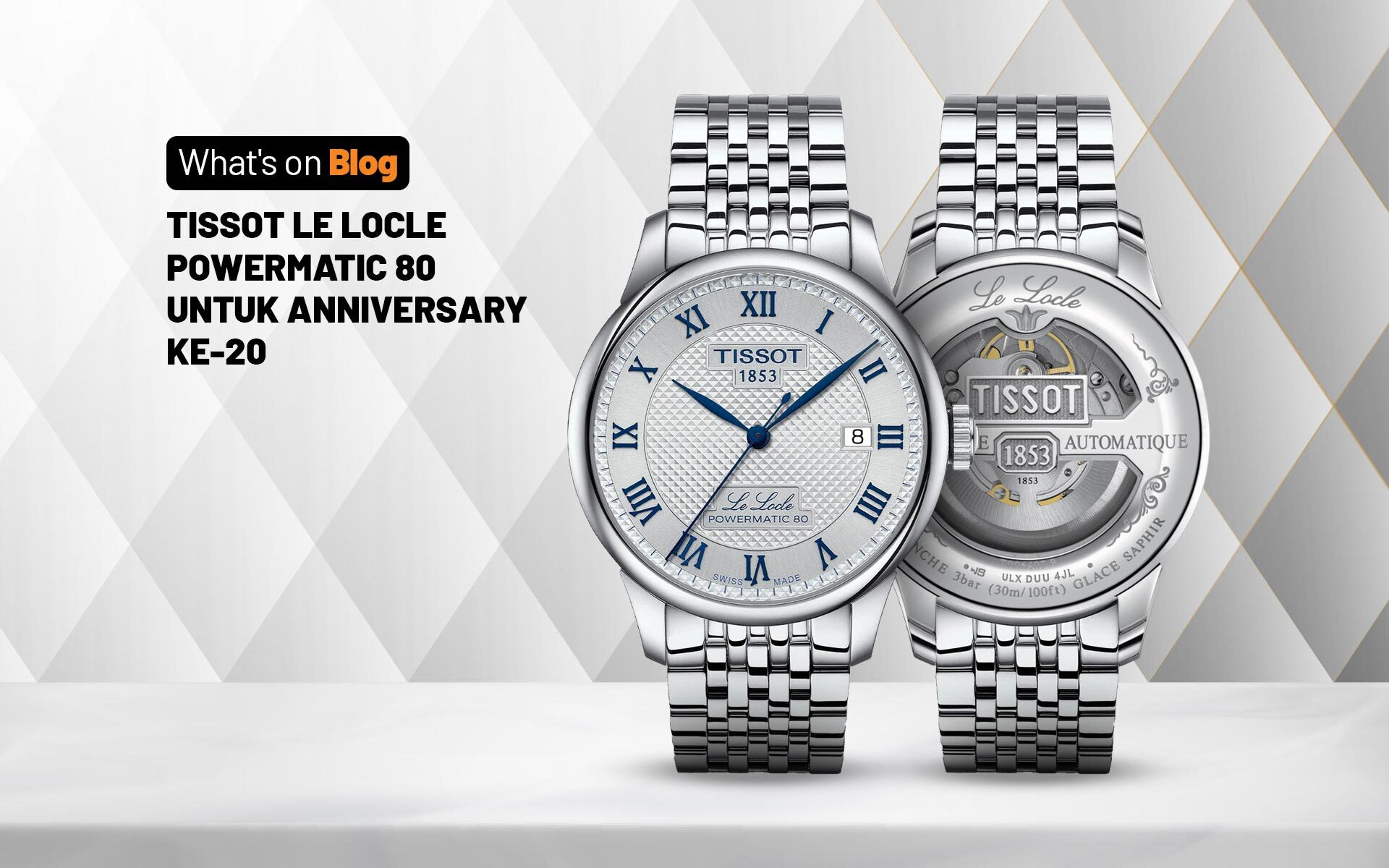 Klasik Elegan Tissot Le Locle Powermatic 80 20th Anniversary