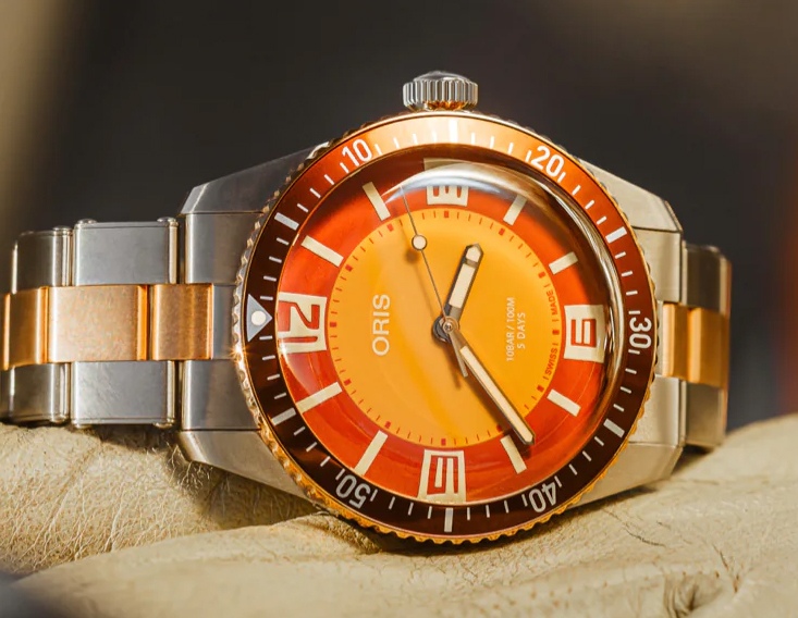 Dial Oris × Collective Horology Divers “Seventy-Five”