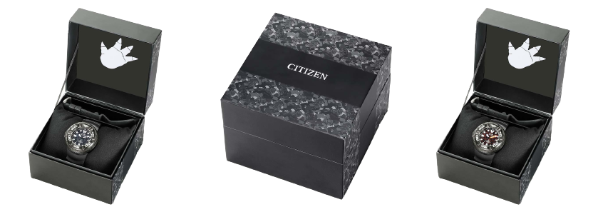 Box packaging Citizen Promaster Marine x Godzilla Collaboration Limited Edition