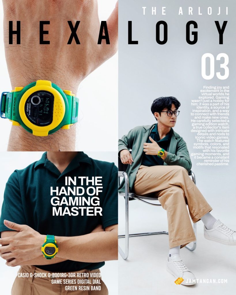 Mix and Match Jam Tangan Ahmad Ihsan - Casio G-Shock G-B001RG-3DR Retro Video Game Series
