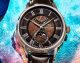Dial Orient Star M45 F7 Mechanical Moon Phase dial cokelat RE-AY0121A