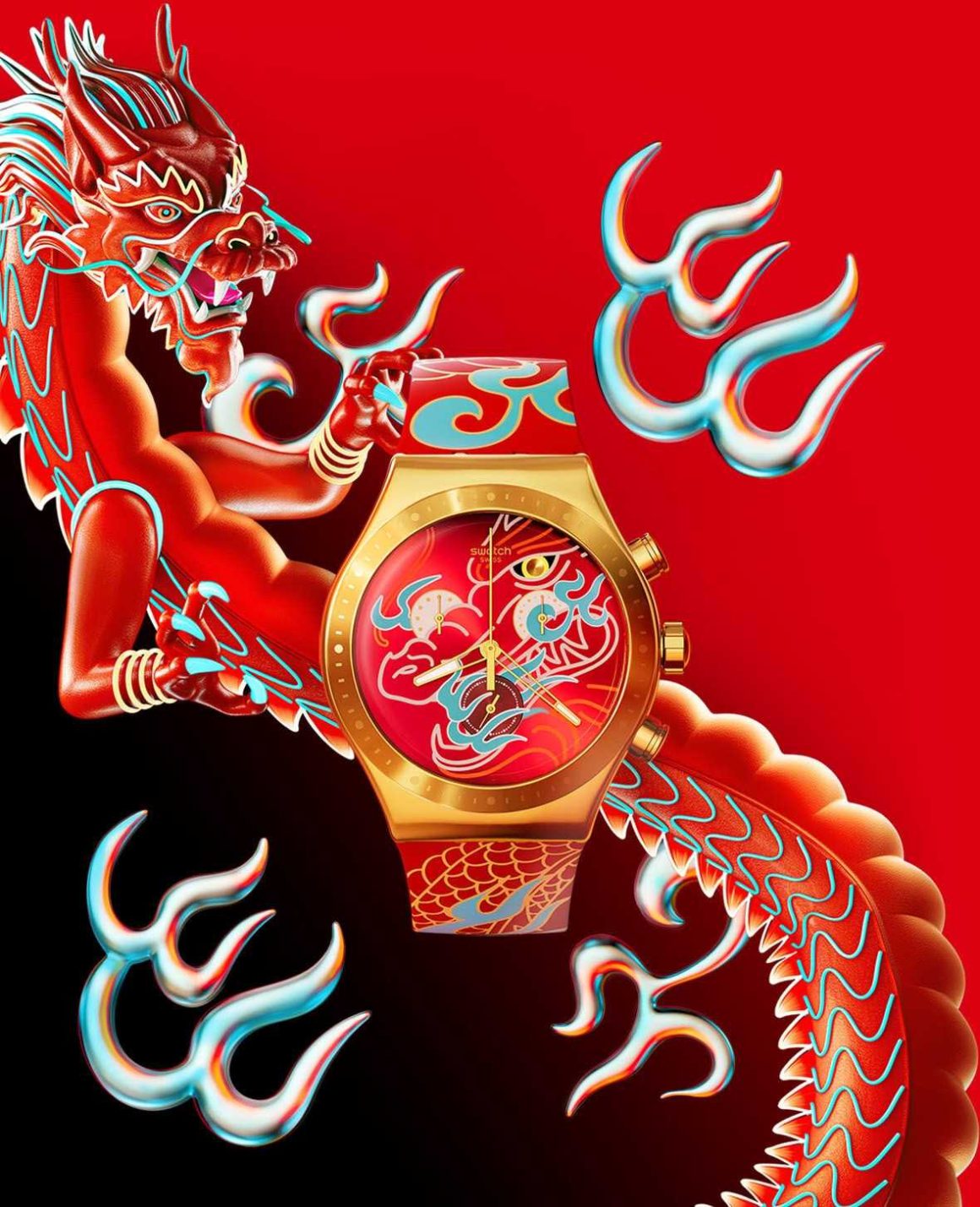 3. Swatch Dragon Collection Dial Merah 1160x1429 