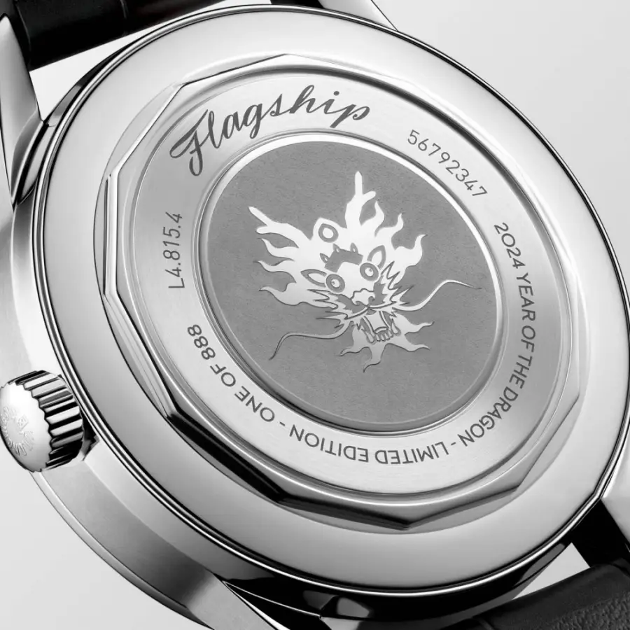 Caseback Longines Flagship Heritage Moonphase Year of the Dragon