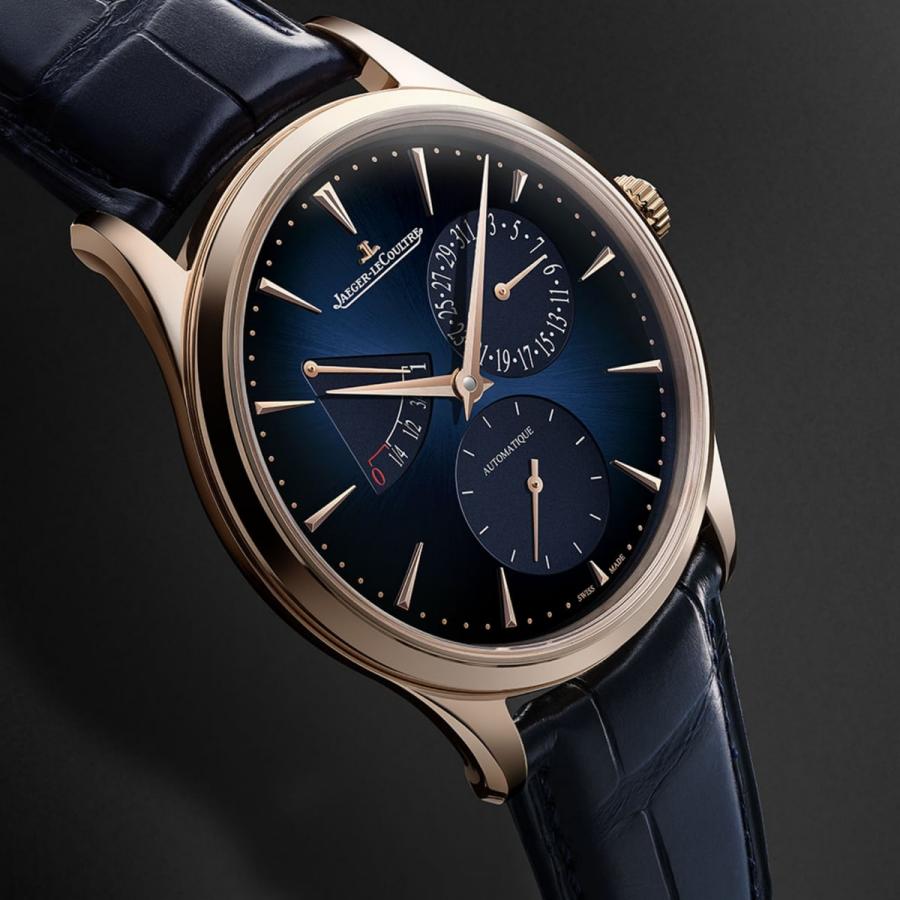 Detail dial Jaeger-LeCoultre Master Ultra Thin Power Reserve Q137258J