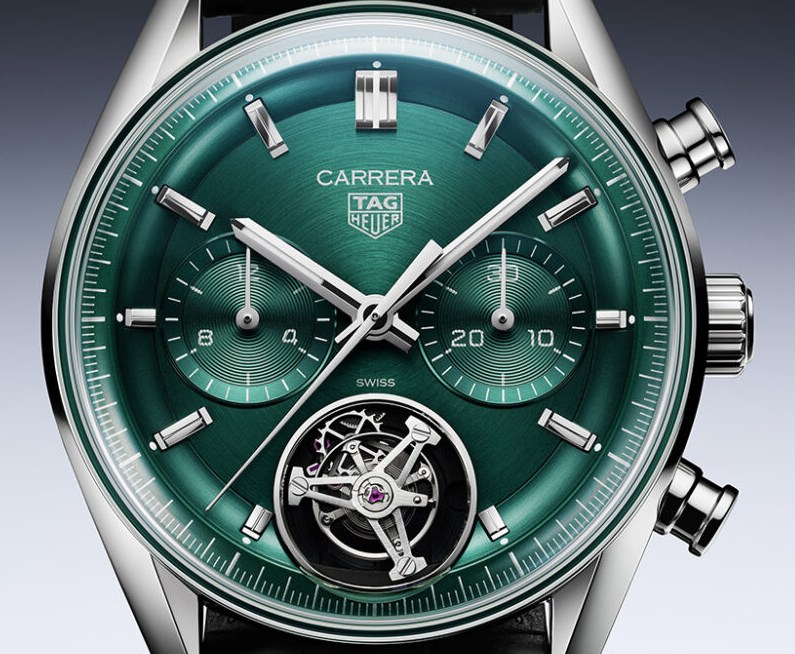 Dial TAG Heuer Carrera Chronograph Tourbillon Glassbox Green