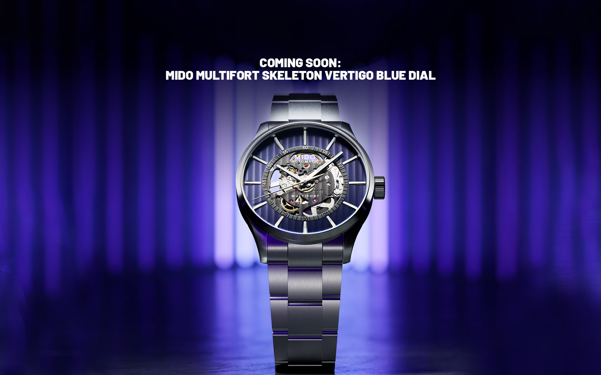 Coming Soon Mido Multifort Skeleton Vertigo Blue Dial Blog