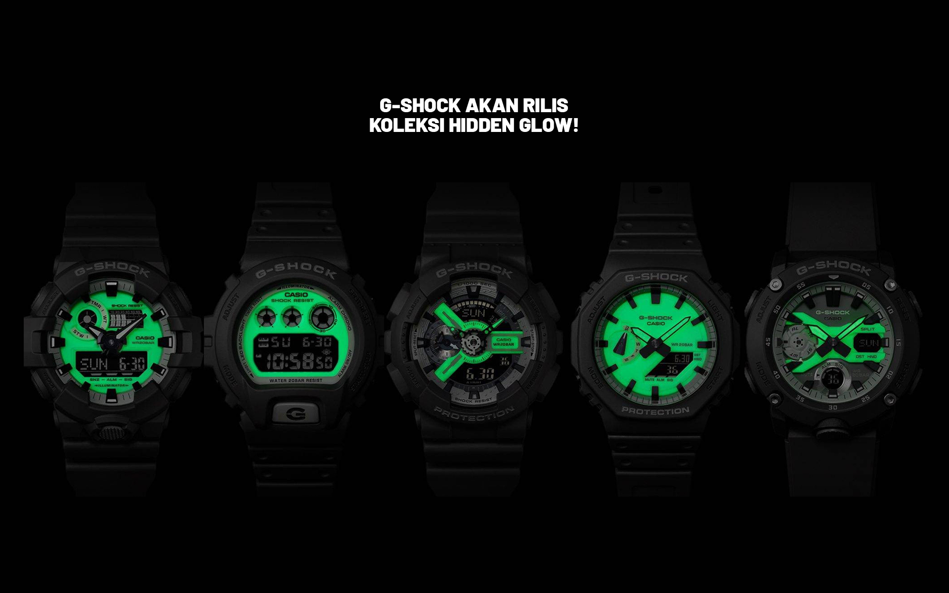 GShock Akan Rilis Hidden Glow Series, Bisa Glow In The Dark! Blog